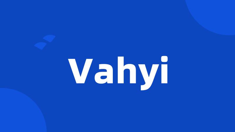 Vahyi