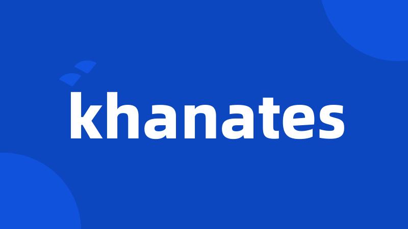 khanates