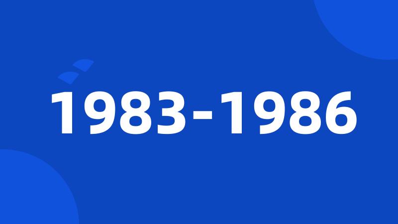 1983-1986