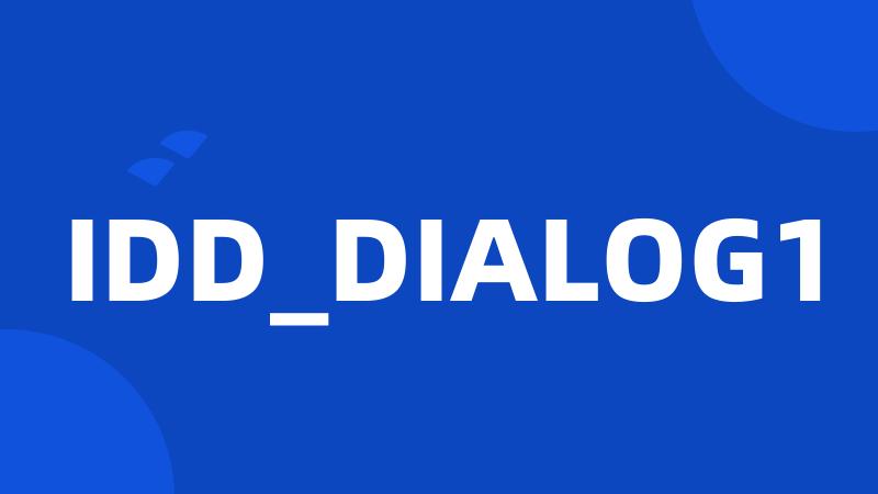 IDD_DIALOG1