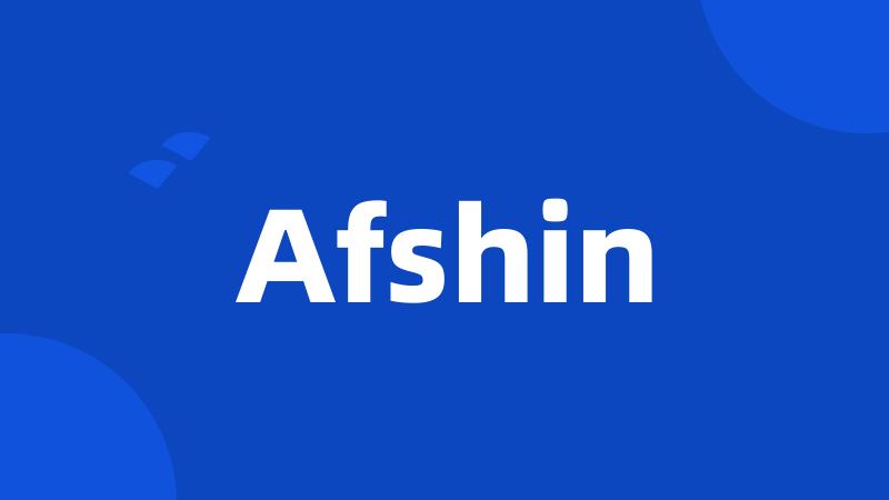 Afshin