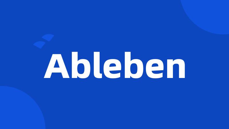 Ableben