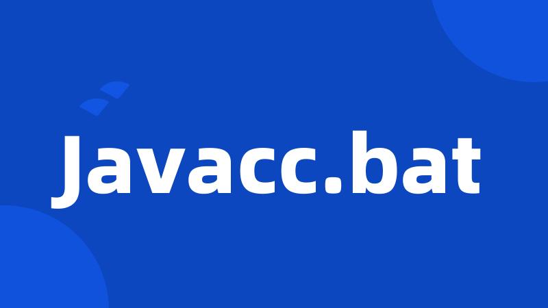 Javacc.bat