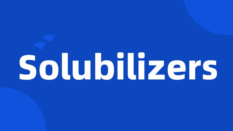 Solubilizers