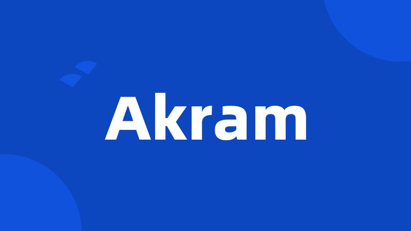 Akram