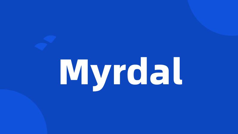 Myrdal