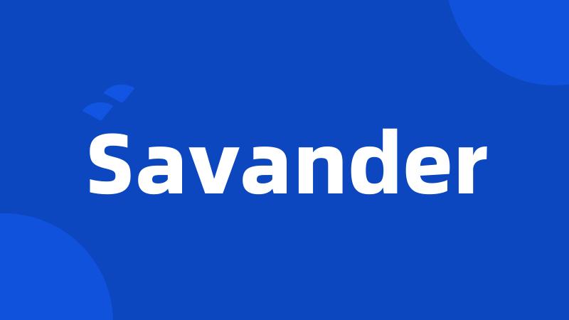 Savander