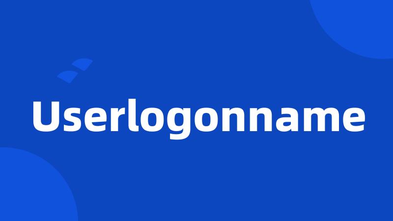 Userlogonname