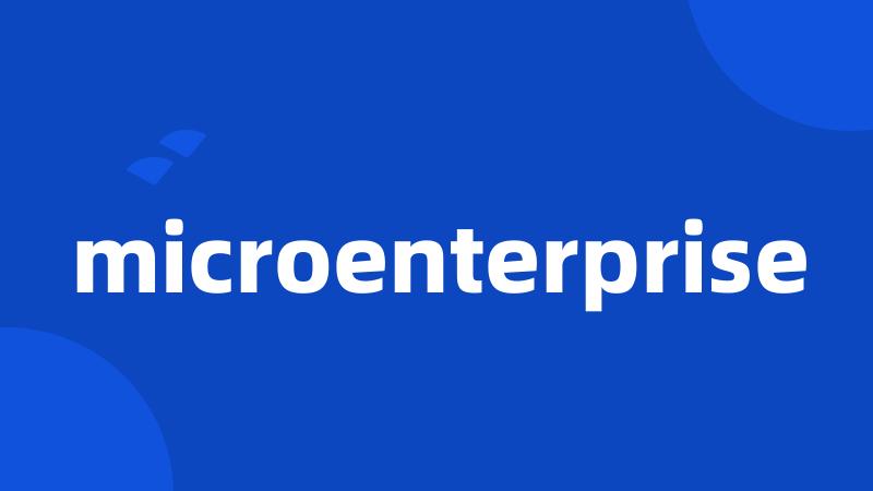 microenterprise