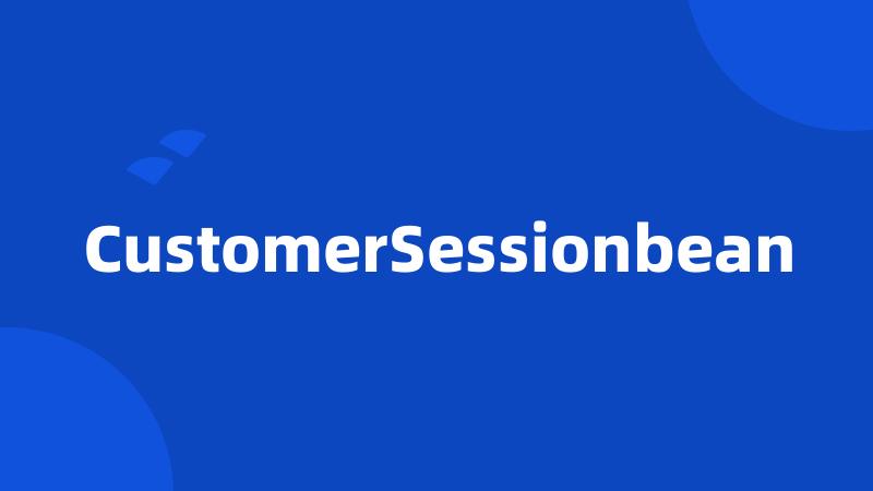 CustomerSessionbean