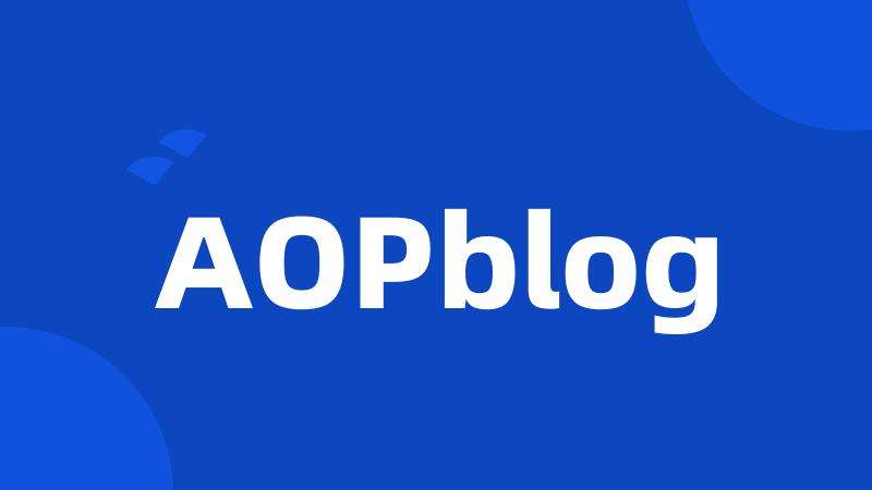 AOPblog