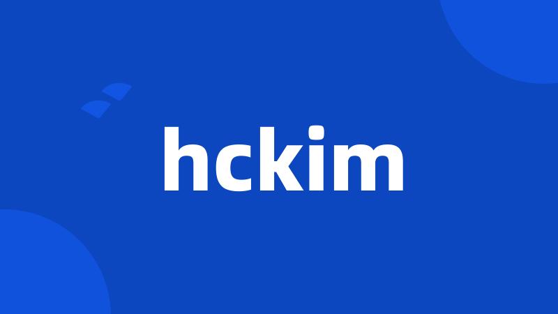 hckim