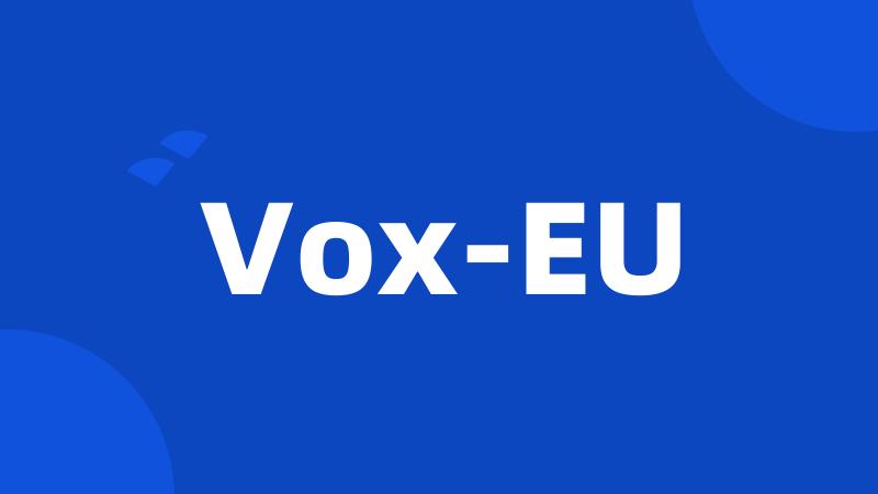 Vox-EU