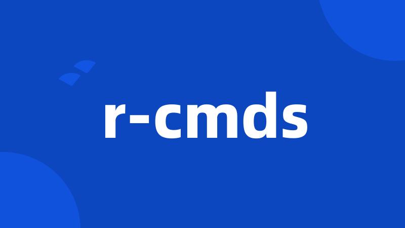 r-cmds