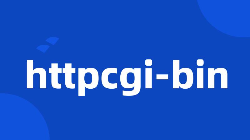 httpcgi-bin