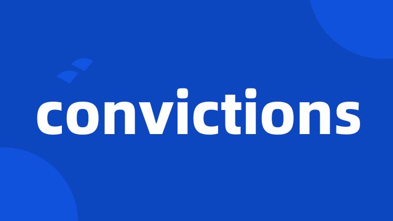 convictions