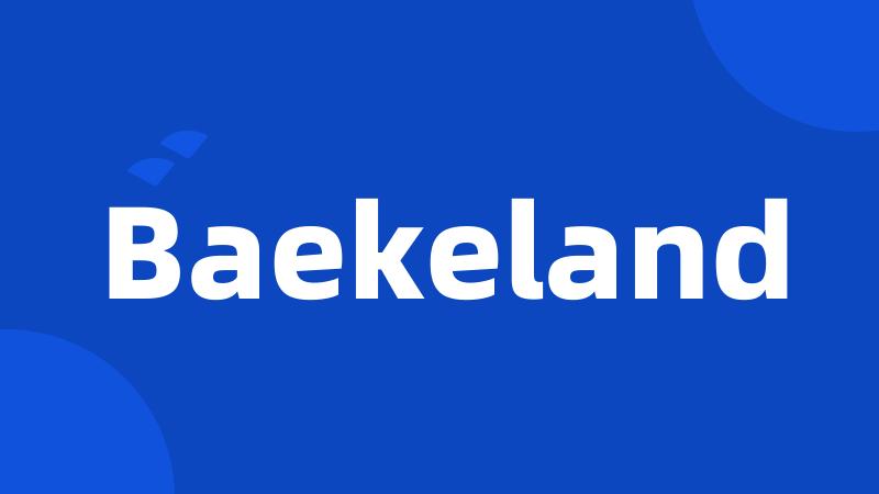 Baekeland