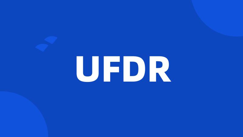 UFDR