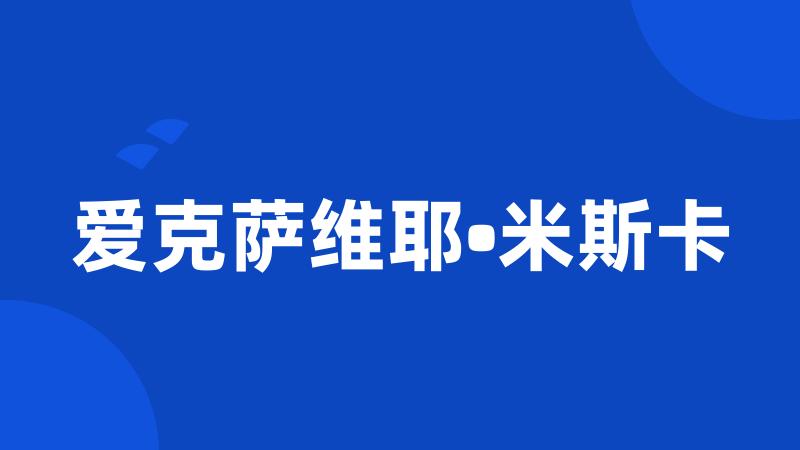 爱克萨维耶•米斯卡