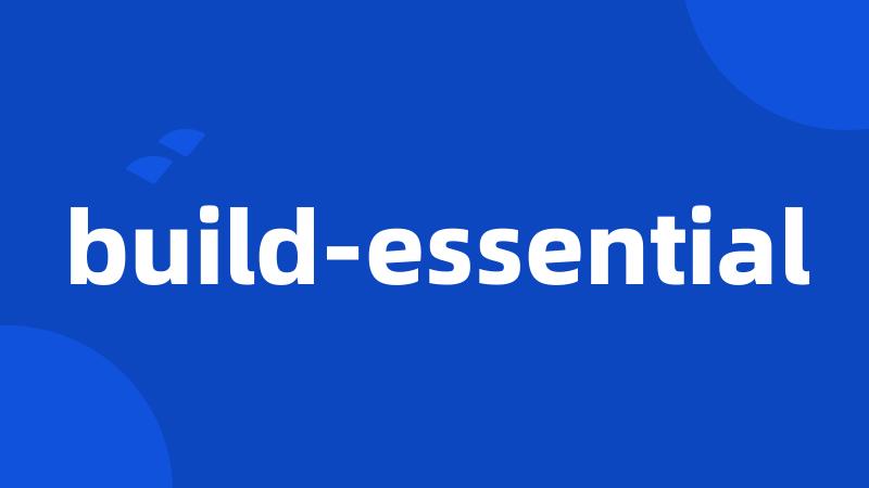 build-essential