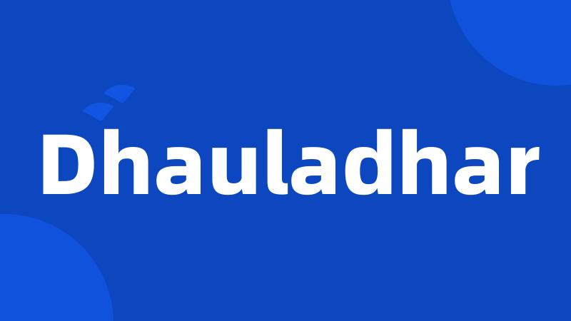Dhauladhar