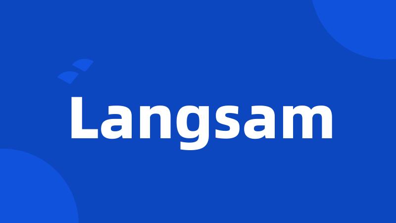 Langsam