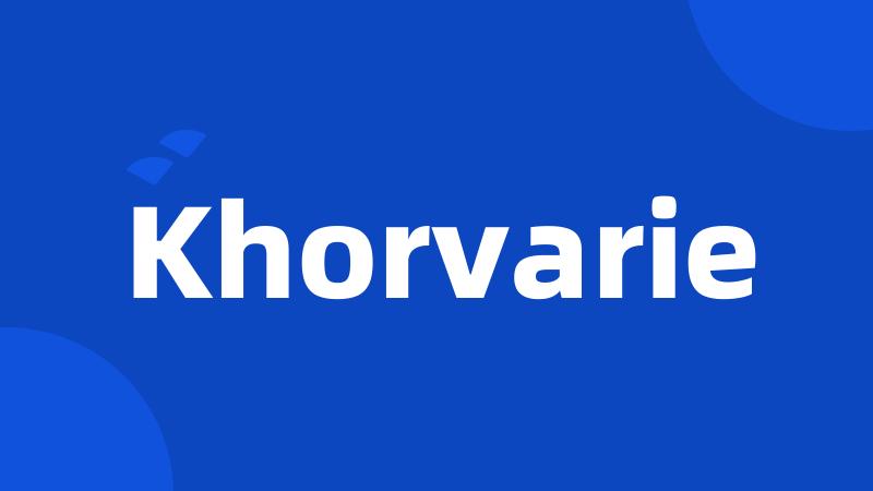 Khorvarie