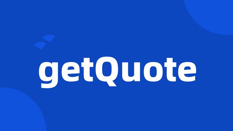 getQuote