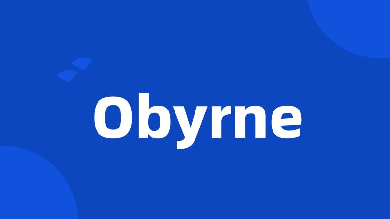 Obyrne
