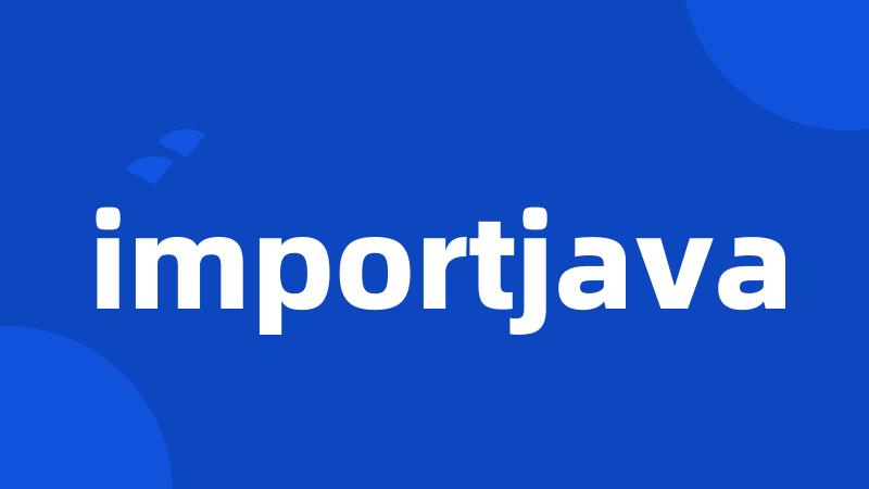 importjava