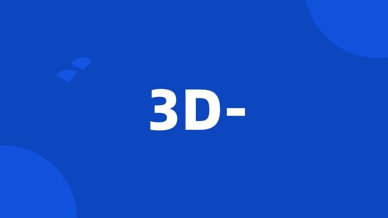 3D-