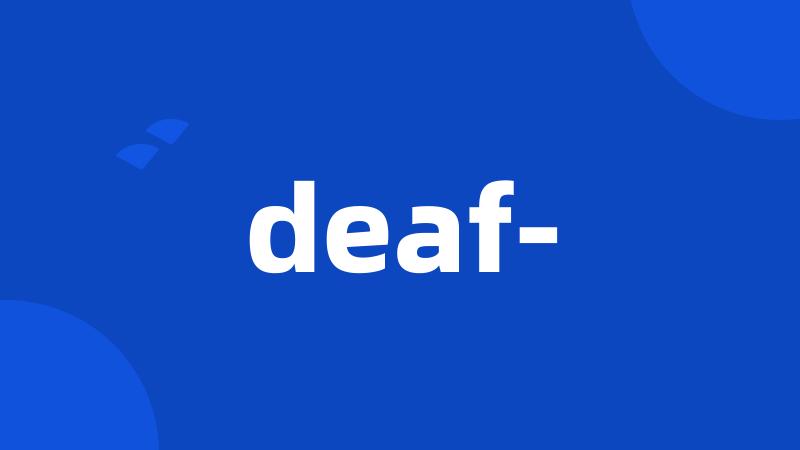 deaf-