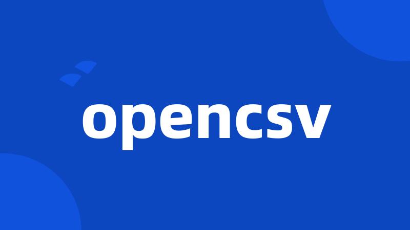 opencsv