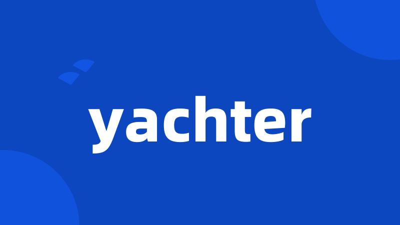 yachter