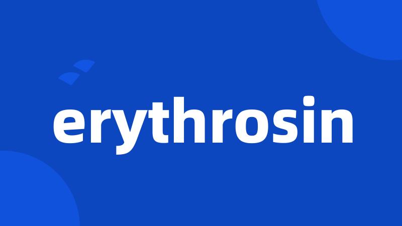erythrosin