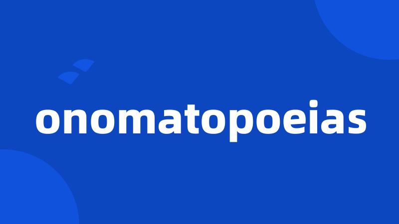 onomatopoeias