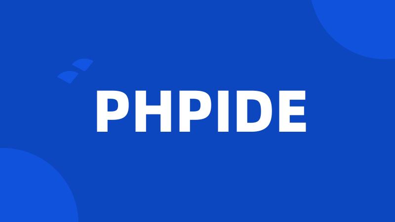 PHPIDE