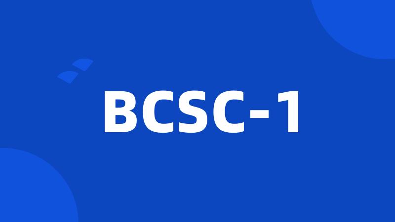 BCSC-1
