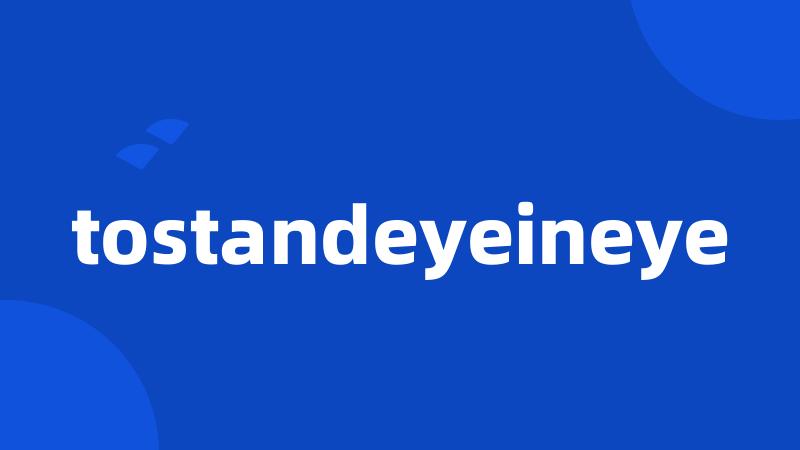 tostandeyeineye