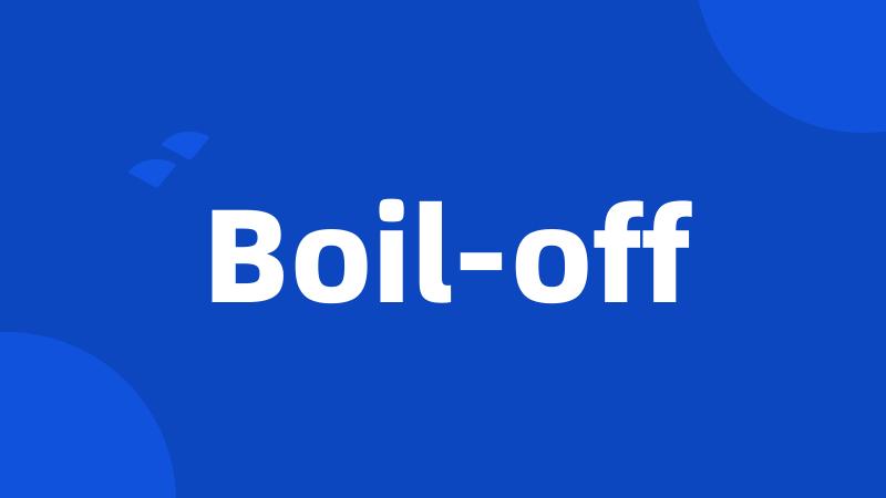 Boil-off