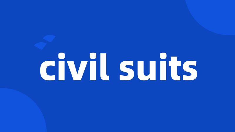 civil suits