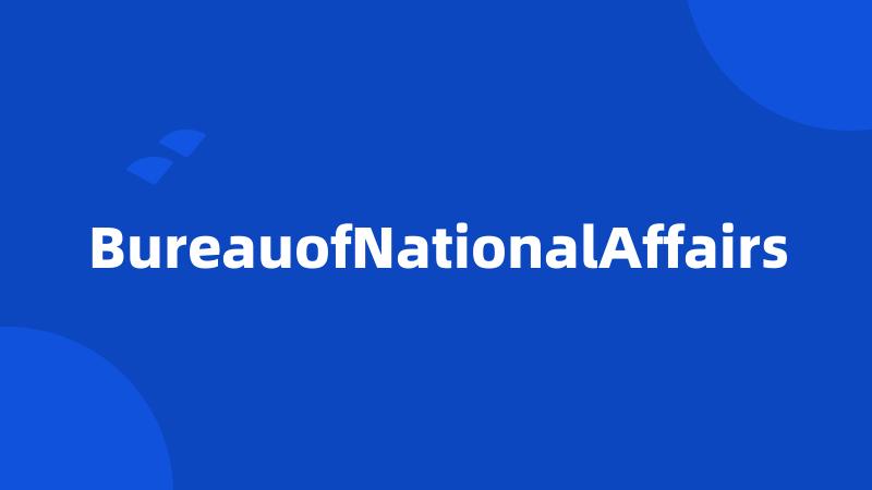 BureauofNationalAffairs