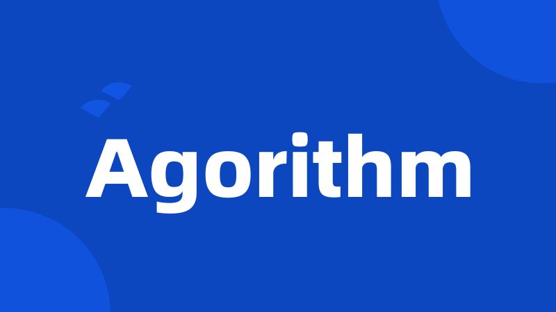 Agorithm