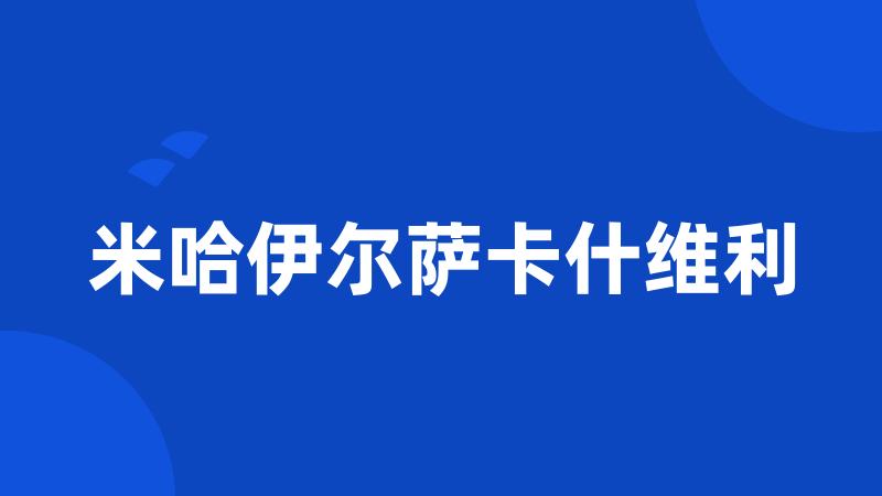 米哈伊尔萨卡什维利