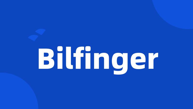 Bilfinger