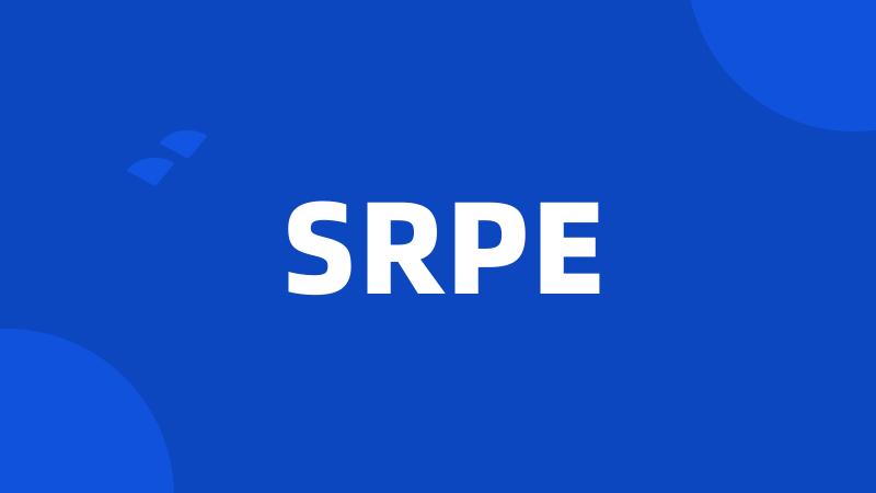 SRPE