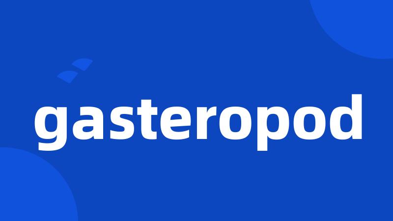 gasteropod