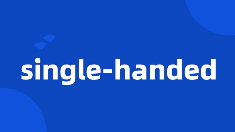 single-handed