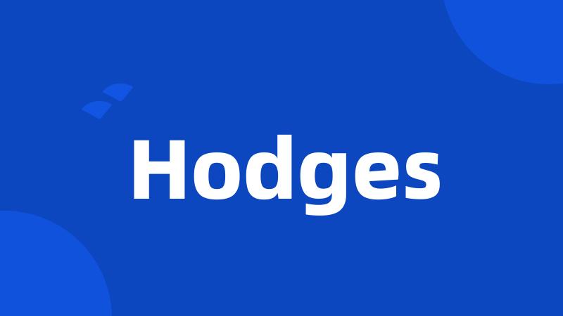 Hodges