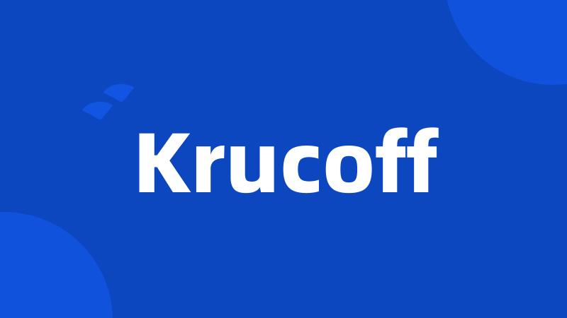 Krucoff